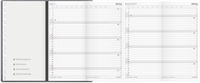Mayland Index Planner foldet månedskalender mørkegrå PP-plast 2024 nr. 24081000