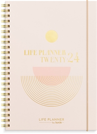 Burde Life Planner Pink A5 ugekalender højformat 2024 nr. 24227400