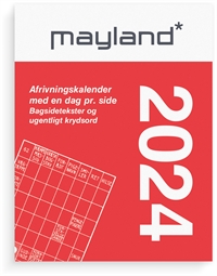 Mayland Broderikalender m/split og bagsidetekst 2024 nr. 24241000