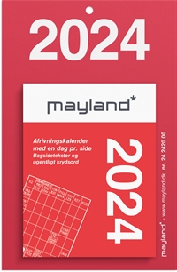 Mayland Lille afrivningskalender m/bagsidetekst 2024 nr. 24242000
