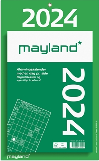 Mayland Kæmpeafrivningskalender m/bagsidetekst 2024 nr. 24254000