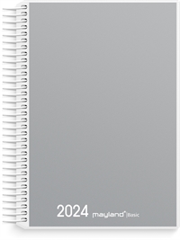 Mayland Basic dagkalender grå PP-plast 2024 nr. 24265000