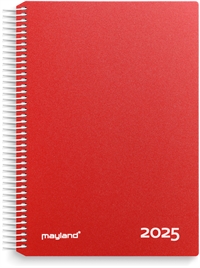 Mayland Timekalender rød PP-plast 2025 nr. 25218010