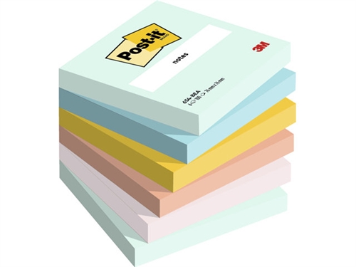 3M Post-it blokke 654 Beachside 76x76 mm - 6x100 blade