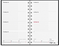 Mayland Mini Planner ugekalender sort vinyl 2024 nr. 24084500