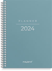 Mayland A6 ugekalender højformat tekstilpræg 2024 nr. 24201110