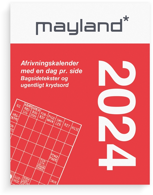 Mayland Broderikalender m/split og bagsidetekst 2024 nr. 24241000