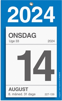 Mayland Kontorafrivningskalender m/bagsidetekst 2024 nr. 24253000