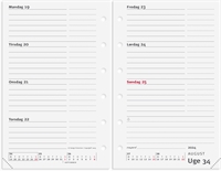 Mayland System Mini ugekalender tværformat REFILL 2024 nr. 24355100