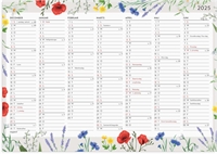 Mayland Vægkalender Blomster A4 14 mdr. 2025 nr. 25059600