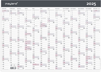 Mayland Kontorkalender Moderne A3 1x13 mdr. 2025 nr. 25063300