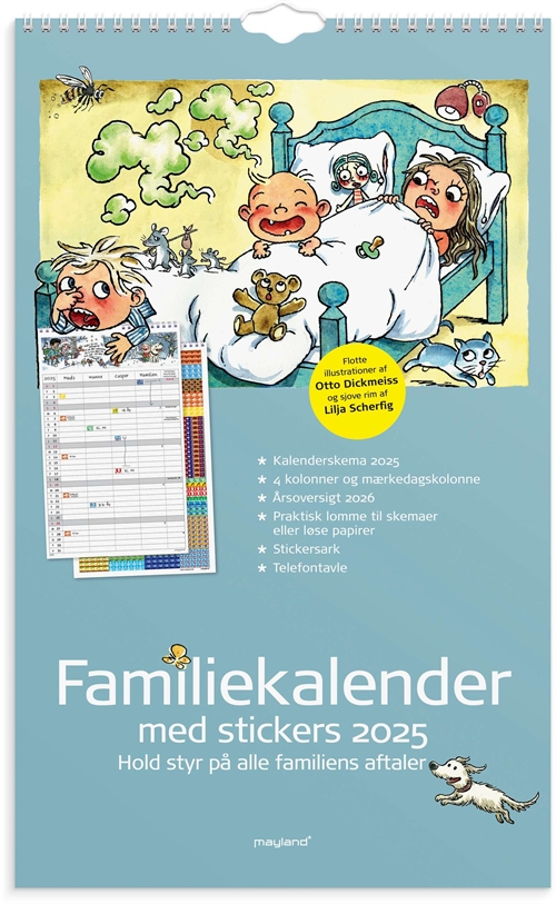 Mayland Familiekalender Otto Dickmeiss & Lilja Scherfig 4 kol. 2025 nr. 25066230