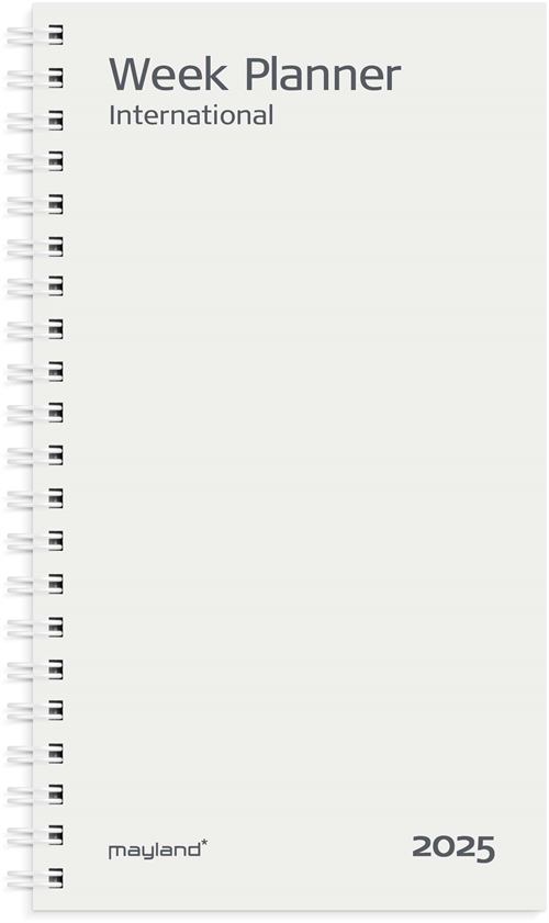 Mayland Week Planner International tværformat REFILL 2025 nr. 25085500