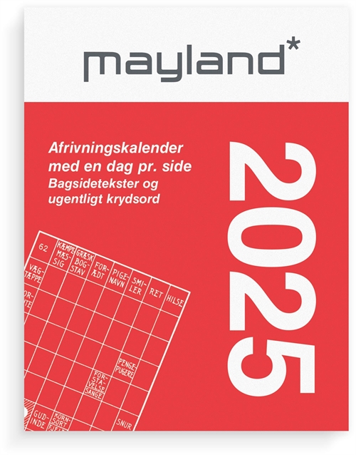 Mayland Broderikalender m/split og bagsidetekst 2025 nr. 25241000