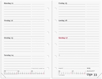 Mayland System Mini ugekalender tværformat REFILL 2025 nr. 25355100