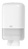 Tork dispenser T3 bulk til toiletpapir ark, 556000 hvid og 556