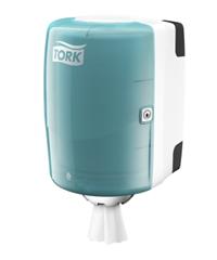 Tork dispenser M2, centerfeed, rød/sort el. hvid/turkis