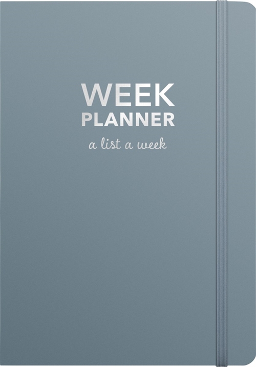 Mayland Week Planner blue, udateret kalender A5  nr. 92 7456 00