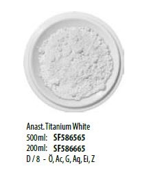 Pigment farve 500 gr. Anast. Titanium White