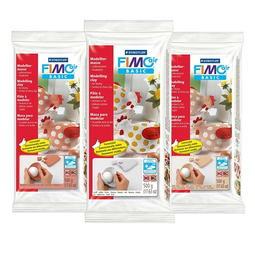 FIMO Air Basic 500g. lufttørrende ler.