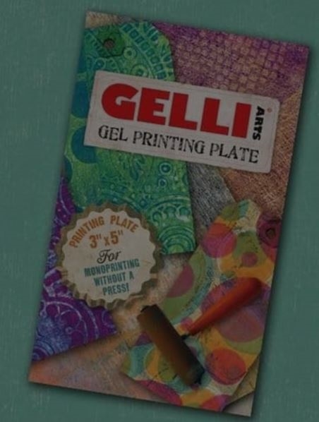 Trykplade Gelli Arts geltryk - 7,6 x 12,7 cm