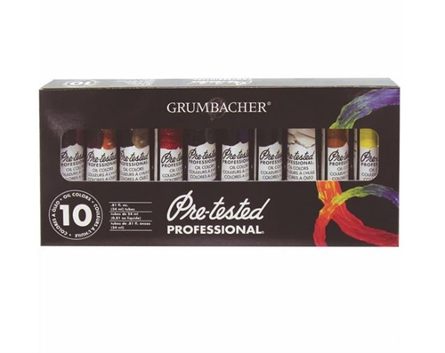  Grumbacher Pre-tested Prof. Oliefarver 10x24ml sæt