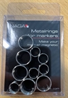 Naga metalringe til marker  5 stk til 2mm og 4,5mm