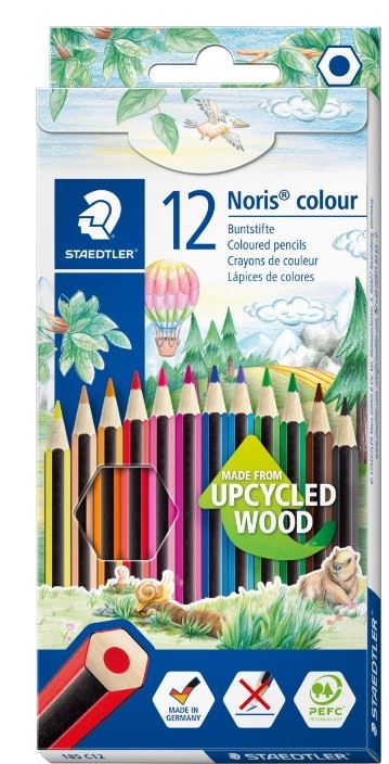 Staedtler Farveblyanter Noris 185  med 12 stk.