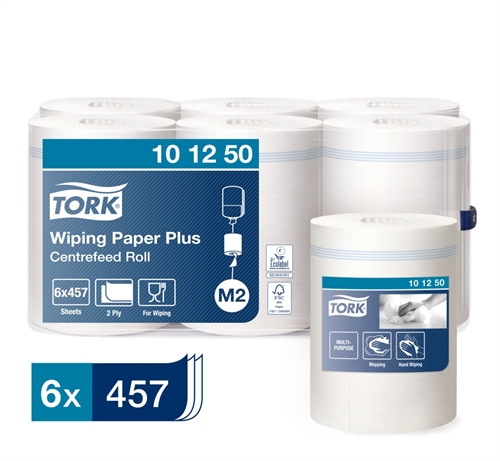 TORK aftørringspapir  101250,  advanced 420, bredde 24,5cm,  hvid M2