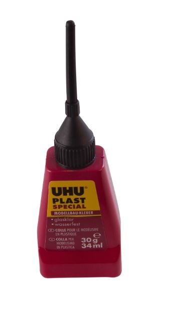 UHU plast lim special 30g med nål