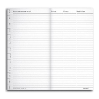 Mayland telefonregister refill til planner 9 x 17cm